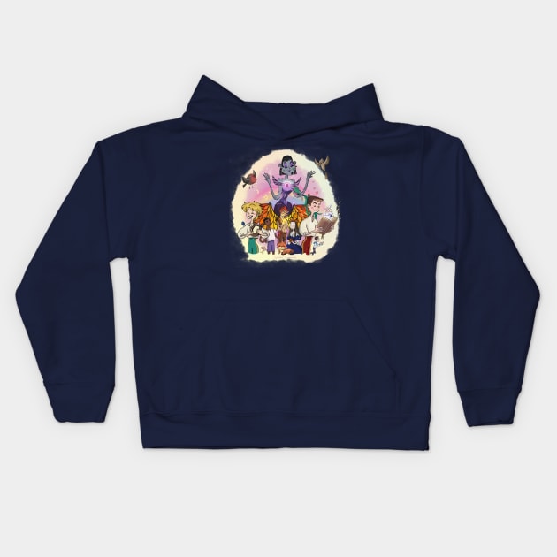 Mis personajes Kids Hoodie by JonasEmanuel